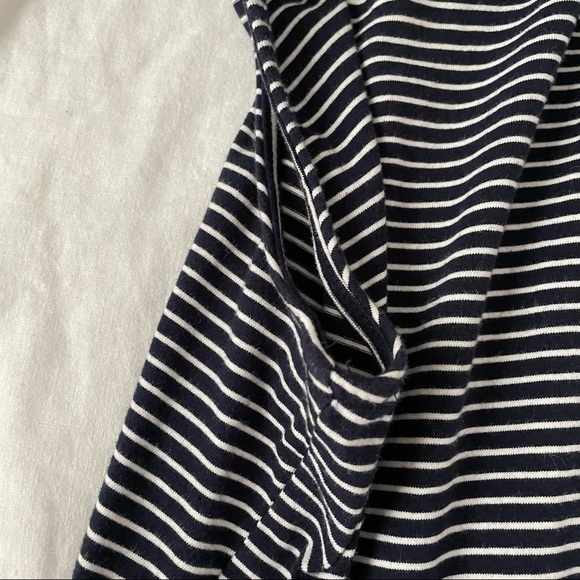 MINKPINK XS Black & White Striped Skater Dress Mini - Picture 4 of 5